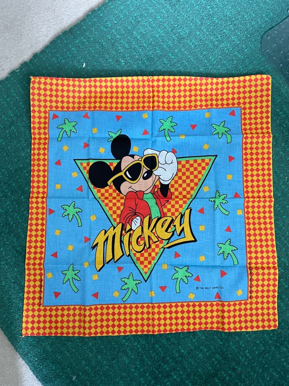 Vintage 90s Disney Bandana set - two different designs